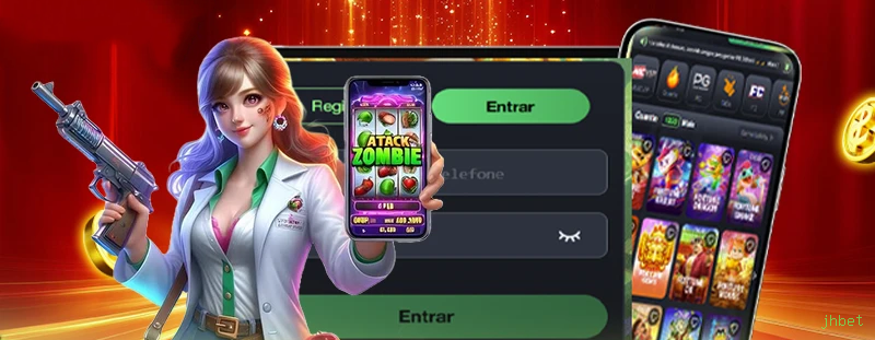 Aplicativo móvel jhbet para iOS e Android